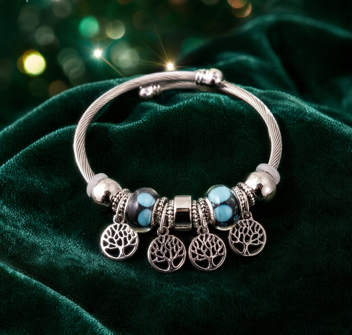 Trendy Gold Charm Bracelet